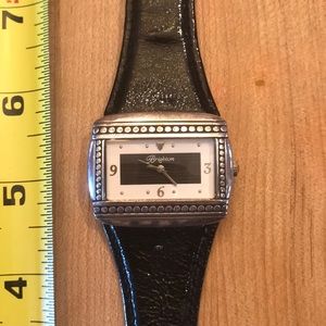Brighton Watch with Black Leather Band